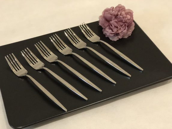 FERVEO Ferveo Sara 6 Delig Gebaksvork Zilver