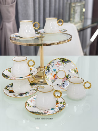 Glazze Glazze Mona Cappuccino/Nescafeset 12-Delig | 6-Persoons