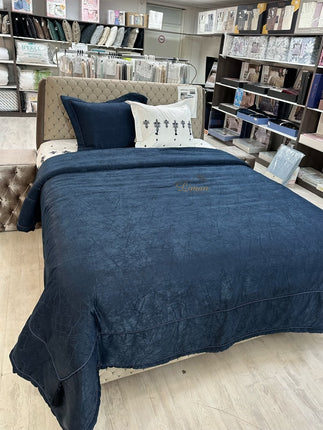 IPEKCE Ipekce Asos Bedspreiset 4 Delig Blauw