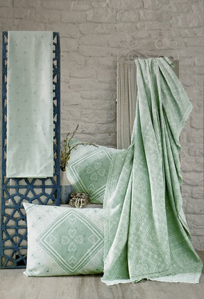 IPEKCE Ipekce Bia Bedspreiset 3 Delig Mint