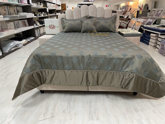 IPEKCE Ipekce Class Bedspreiset 4 Delig Groen