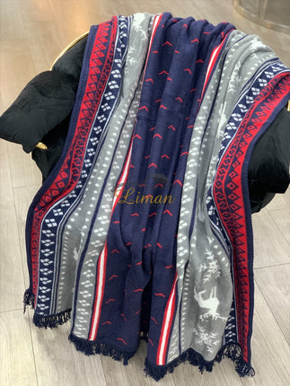 IPEKCE Ipekce Deken 127x155 cm Donker Blauw