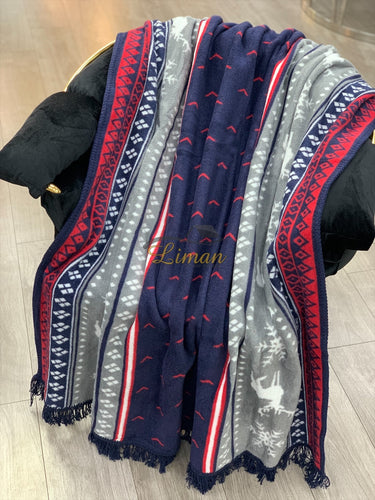 IPEKCE Ipekce Deken 127x155 cm Donker Blauw