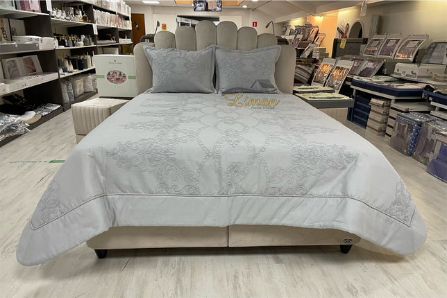 IPEKCE Ipekce Harem Bedspreiset 3 Delig Grijs