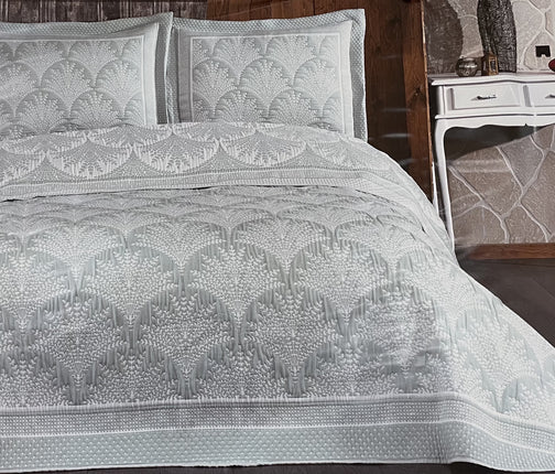 IPEKCE Ipekce Iris Bedspreiset 3 Delig Mint