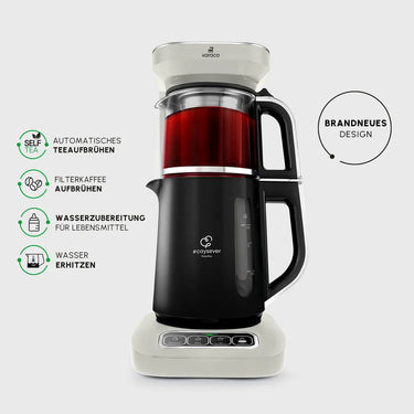KARACA Karaca Caysever Robotea Pro 4 in 1 Elektrische Theepot / Filterkoffie Starlight - Beige