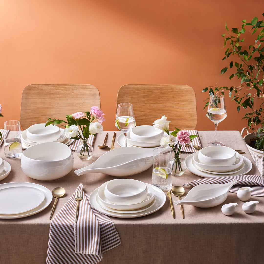 Karaca Earth Collection Clay 55-teiliges 12 Personen Geschirrset – Liman Home Decor