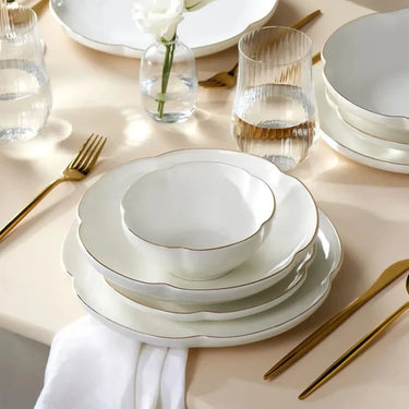 KARACA Karaca Flora 24-delig servies voor 6 personen, Gold