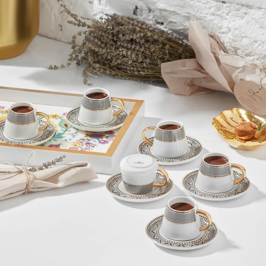 Karaca Globe Kaffeeservice für 6 Personen – Liman Home Decor