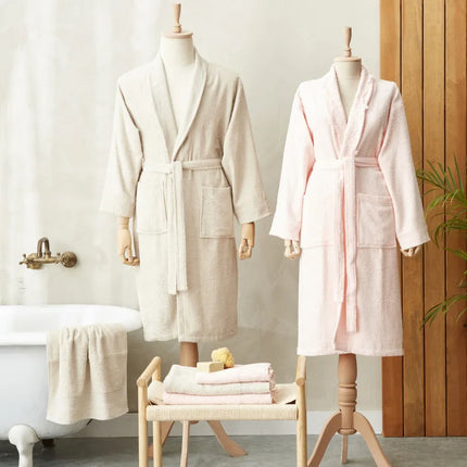 KARACA Karaca Home Shine Family Badjas set Powder Beige