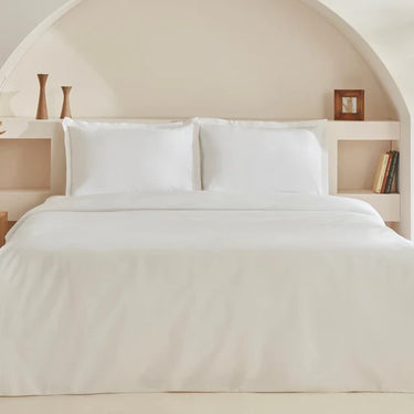 KARACA Karaca Home White Collection Lavin 100% Katoen Tweepersoons Dekbedovertrek Set Wit