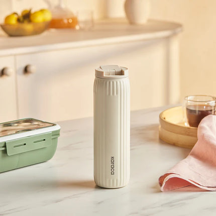 KARACA Karaca Rimo Lekvrije RVS Thermosfles 600 ml Crème