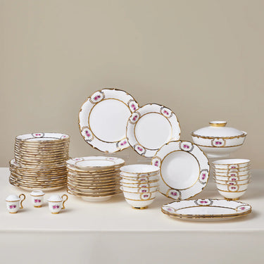 KARACA Karaca Royal Bone Elizabeth Serviesset 55-Delig | 12 persoons ( ALLEEN AFHALEN )