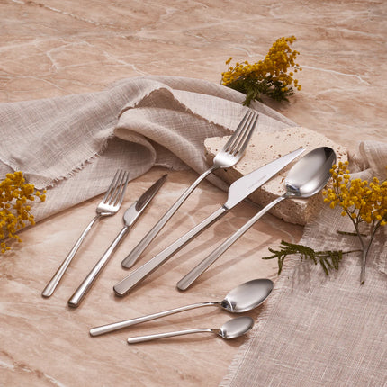 karaca Karaca Serena 84-delige Rvs Bestekset voor 12 Personen, Zilver