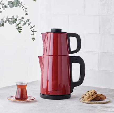 KARACA Karaca Tea Break 2in1 Elektrische Theepot Rood