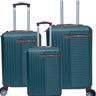 Liman Home Decor - Liman Online 3-delig Kofferset - Groen Handbagage - Verrijdbaar op 4 Wielen - Stevig ABS - TSA Slot -Lichtgewicht, Trolley