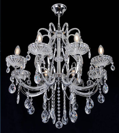 Liman Home Decor - Liman Online 8-Armig Zilver KroonLuchter 69003-8