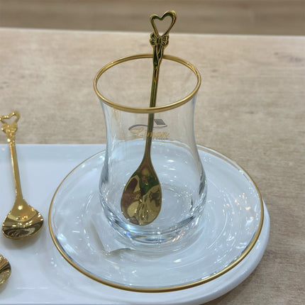 Liman Home Decor - Liman Online Collectie Theelepel Hart Goud 6 Delig