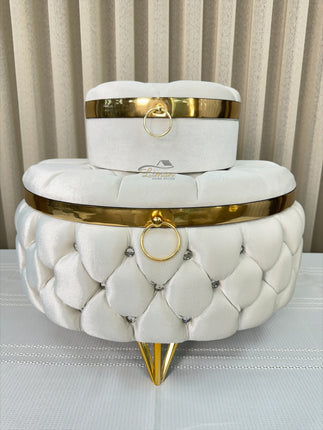 Liman Home Decor - Liman Online Diamond Bruidkisten Wit