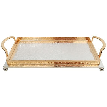 Liman Home Decor - Liman Online DIENBLAD 30X14 CM GOUD-ZILVER