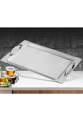 Liman Home Decor - Liman Online Ela RVS Dienblad | Zilver