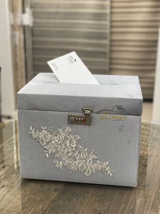 Liman Home Decor - Liman Online GELDKIST GRIJS MET CIJFERSLOT