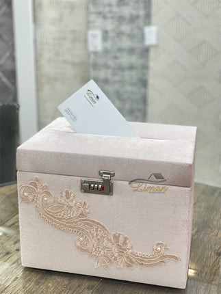 Liman Home Decor - Liman Online GELDKIST ROZE MET CIJFERSLOT