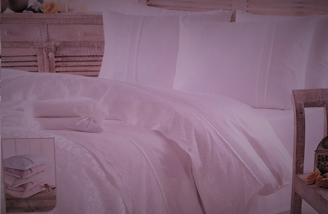 Liman Home Decor - Liman Online LAVELLA BAHAR DEKBEDOVERTREKSET PLAID ROSE