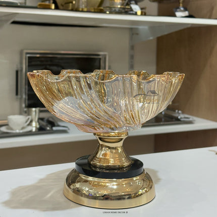 Liman Home Decor - Liman Online LUXE OVAAL SCHAAL GOLD