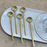 Liman Home Decor - Liman Online LUXE SCHELP THEELEPEL 6-DELIG MAT GOUD