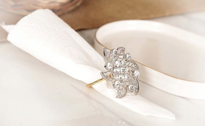 Liman Home Decor - Liman Online Milano Servetring Goud 6 Delig