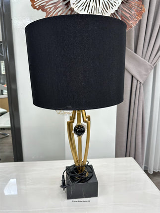Liman Home Decor - Liman Online Milano Tafellamp Metaal Goud Marmer Voet