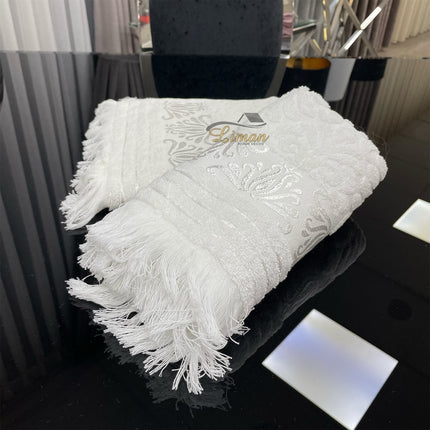 Liman Home Decor - Liman Online NUPAK KATOEN HANDDOEK 50 X 90CM WIT