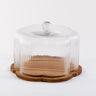 Liman Home Decor - Liman Online Rustic Wood Flower Taartplatteau 22,5 cm