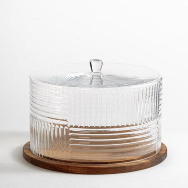 Liman Home Decor - Liman Online Rustic Wood Grace Taartplatteau 30,5 cm