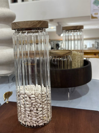 Liman Home Decor - Liman Online RUSTIC WOOD VORRAADPOT 1270ML PER STUK