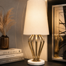 Liman Home Decor - Liman Online Tafellamp Metaal Zilver Marmer Voet