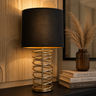 Liman Home Decor - Liman Online Tafellamp Metaal Zilver - Zwart