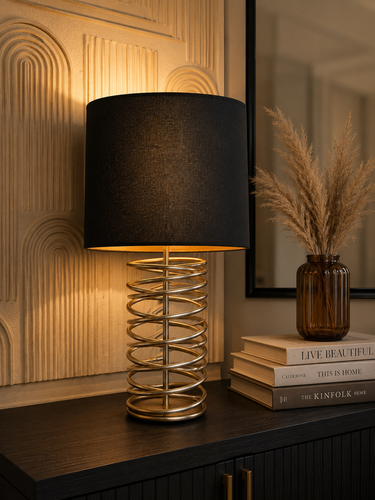 Liman Home Decor - Liman Online Tafellamp Metaal Zilver - Zwart