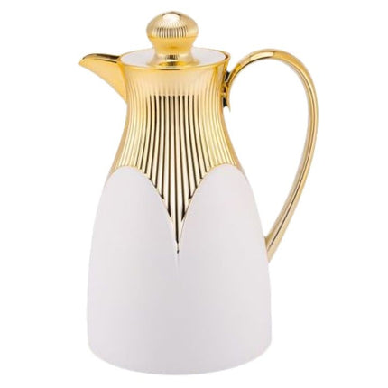 Liman Home Decor - Liman Online Termoskan Goud - Wit 1 Liter