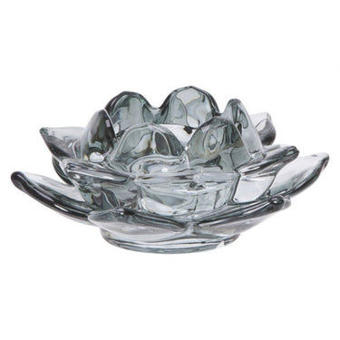 Liman Home Decor - Liman Online THEELICHTHOUDER FLOWER BLAUWGROEN 11,5X1