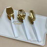 Liman Home Decor - Liman Online Titan Serveerset 3 Delig Wit - Goud