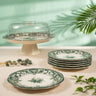 LIMAN New Vintage Green Gebaksset 8 Delig | 6 Persoons ( gebakservies )