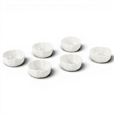 LimanOnline.com - Liman Home Decor Angles Saus- / Snack Kommenset 8,7 cm | 6 Delig Wit