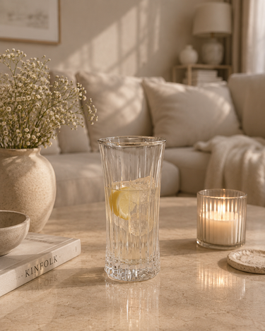 LimanOnline.com - Liman Home Decor Exclusief Isik Transparant Longdrink glas | 6 Delig