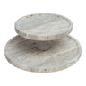 LimanOnline.com - Liman Home Decor TRAVERTINE ETAGÈRE 2-LAAGS | Ø20 - Ø28 CM