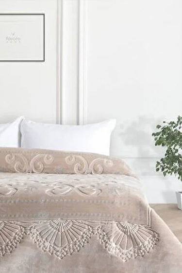 MERINOS Merinos Pırıltı Deken 220 x 240 cm | Beige