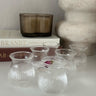 MLX Ribbled Tombik Borosilikat Borrelglas 6 Delig 100 ML