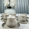 MULEX Espressoset 12 Delig | 6 Persoons Beige