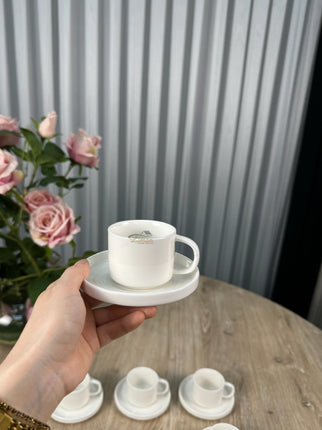 MULEX Espressoset 12 Delig | 6 Persoons Wit